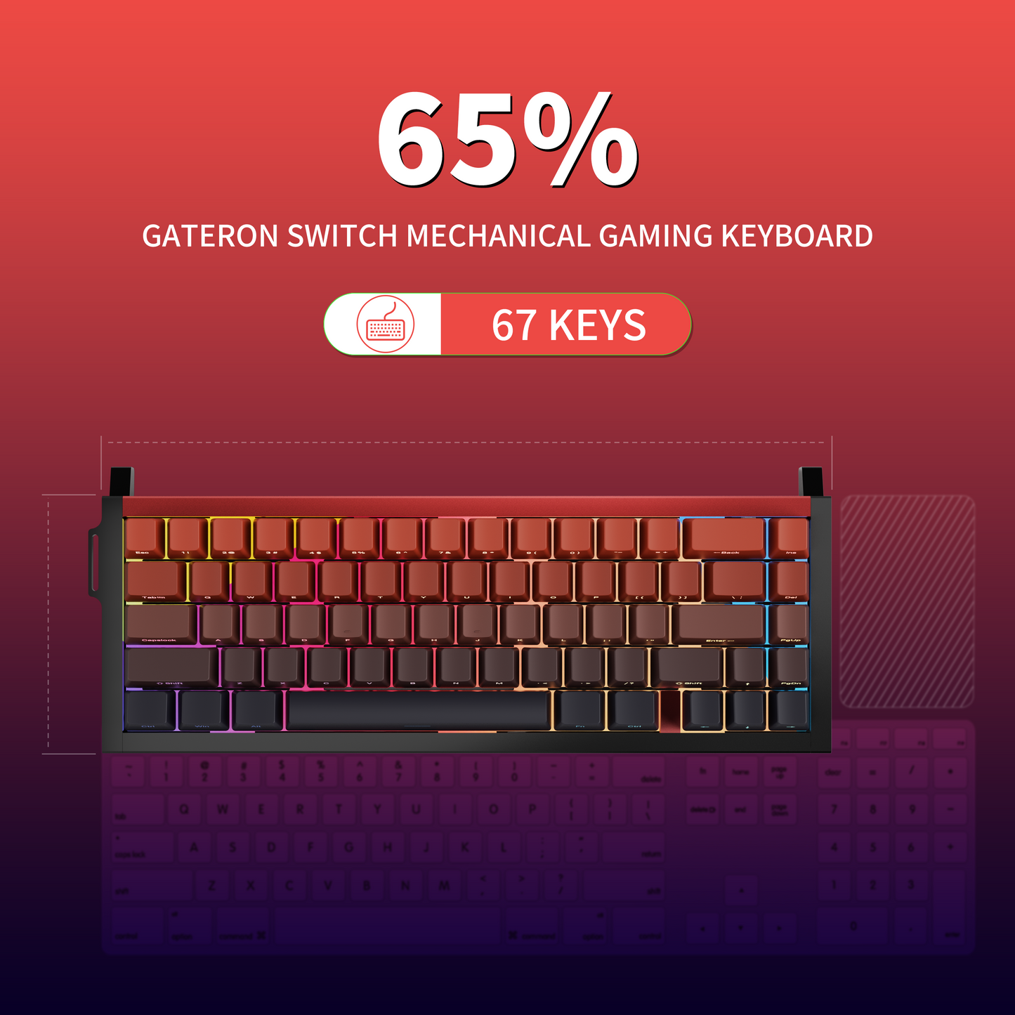 KY67 65% Wireless Mechanical Gaming Keyboard