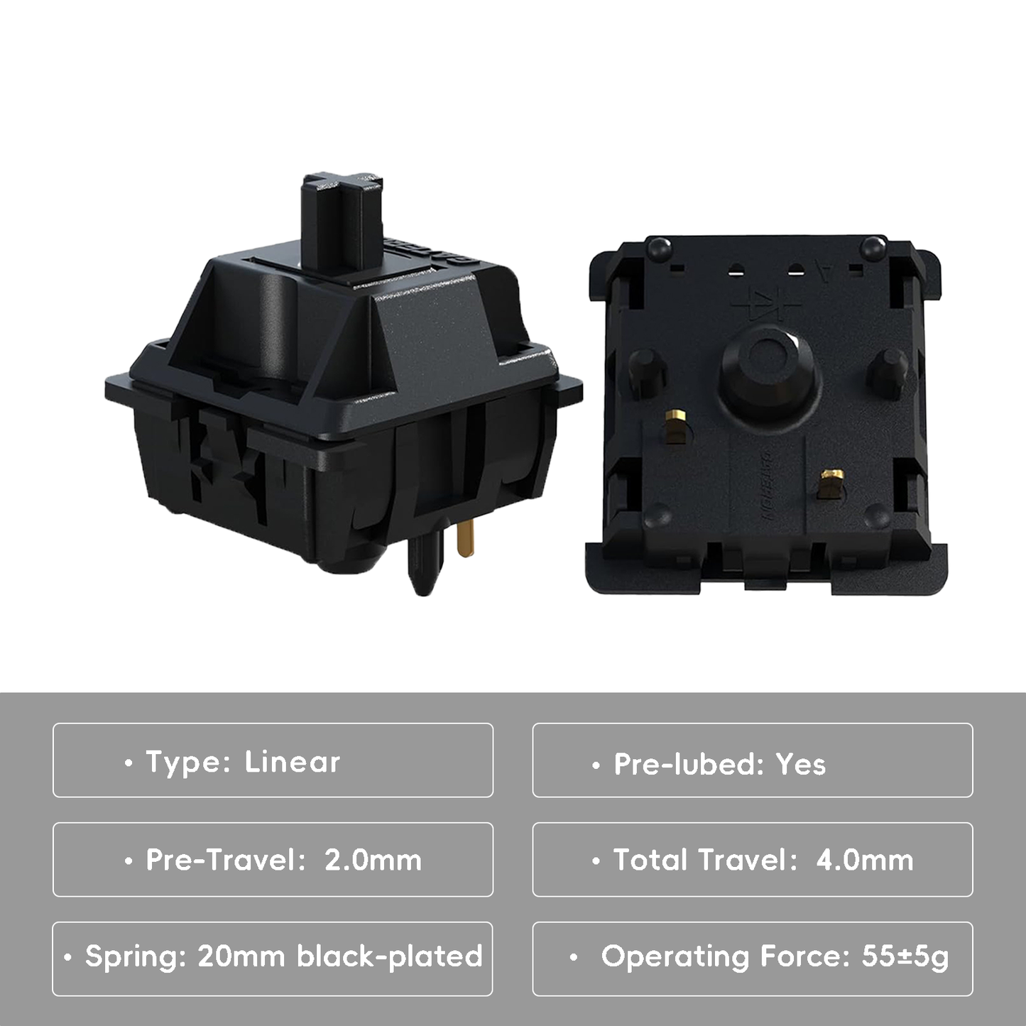Gateron Oil King Pre Lubed 5pin Linear Switches