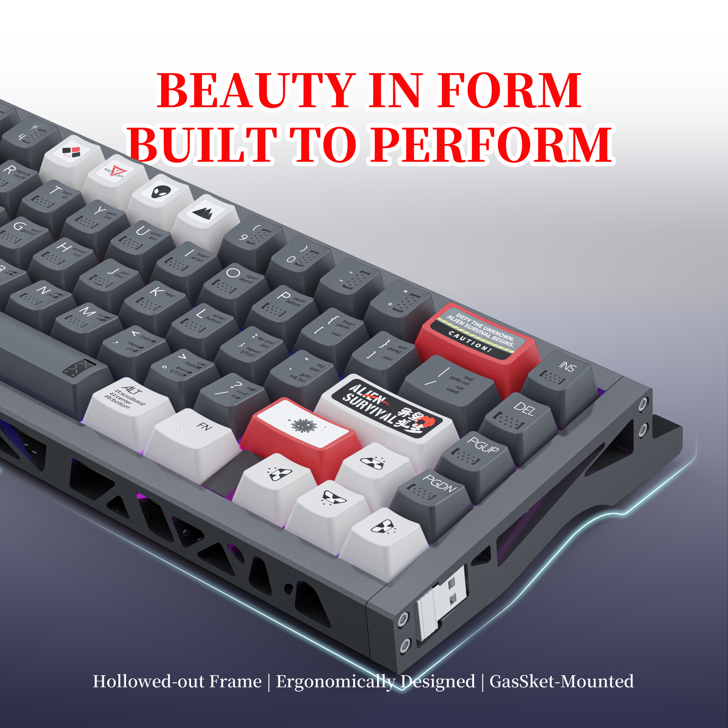 KY67 65% Wireless Mechanical Gaming Keyboard,Gateron Linear Switches