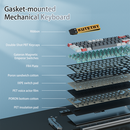 KY67 Pro Gaming Keyboard, 65% RGB Hall Effect Keyboard, 67 Keys with Gateron Magnetic Switches