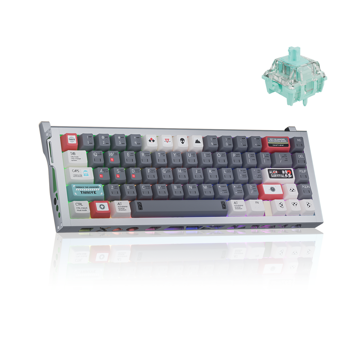 KY67 Pro Gaming Keyboard, 65% RGB Hall Effect Keyboard, 67 Keys with Gateron Magnetic Switches