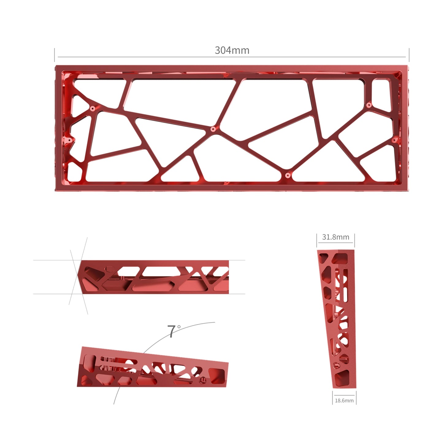 kutethy KY60 Hollow Aluminum Shell