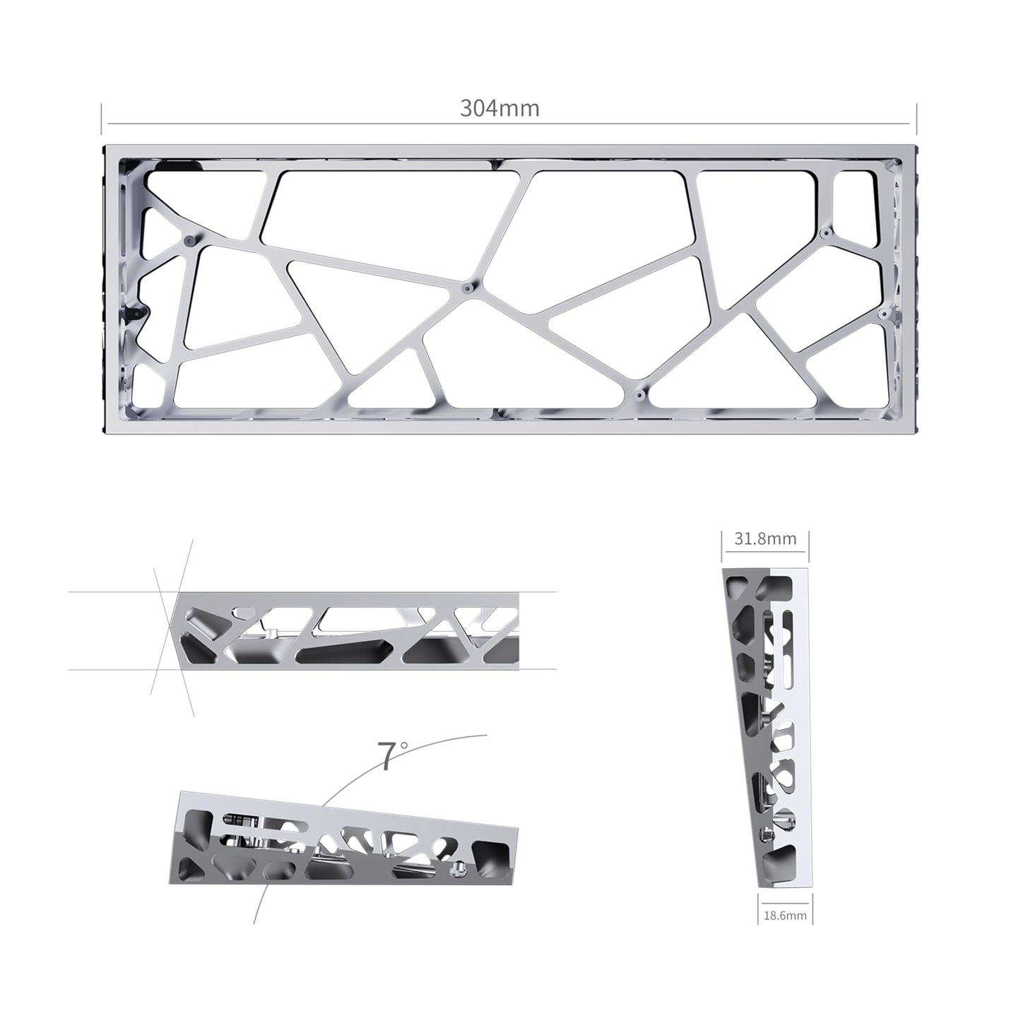 kutethy KY60 Hollow Aluminum Shell