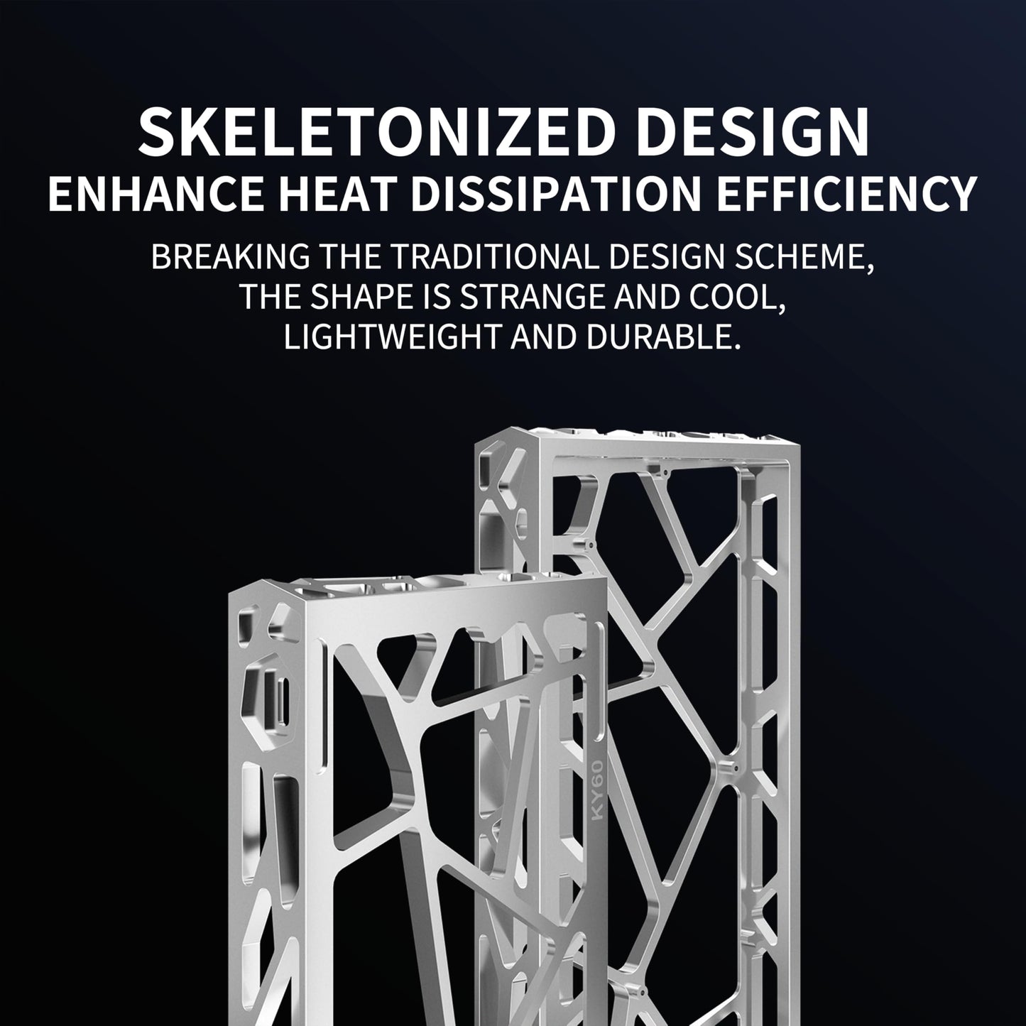 kutethy KY60 Hollow Aluminum Shell