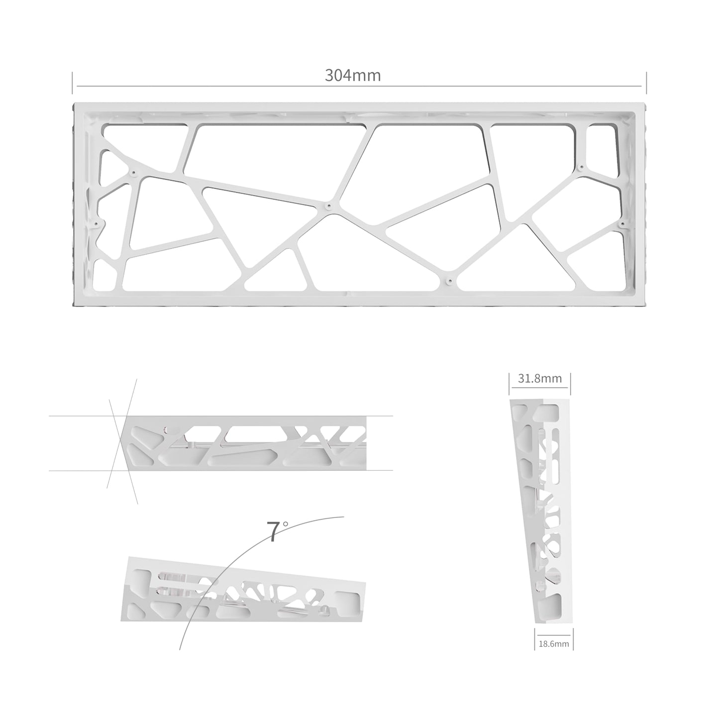 kutethy KY60 Hollow Aluminum Shell